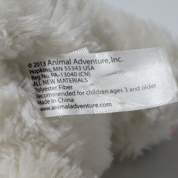 Animal Adventure Easter Bunny 17 Inch Plush White Rabbit Spring Stuffed Animal - Picture 3 of 5